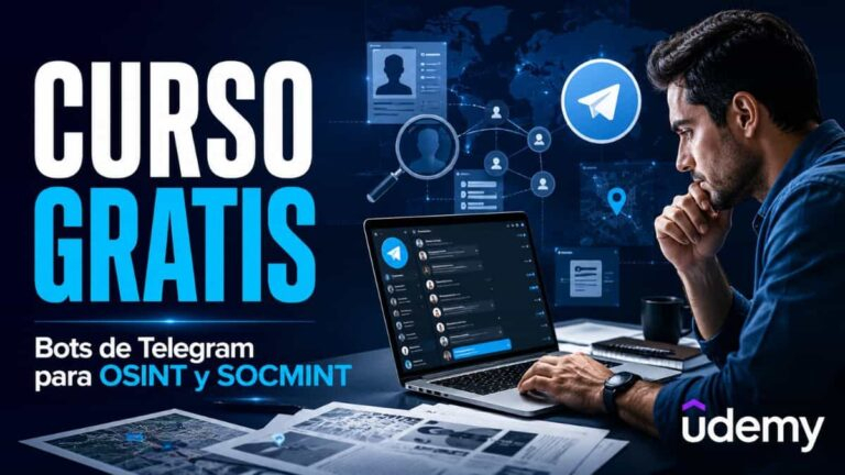 Curso gratuito de Udemy sobre bots de Telegram para OSINT