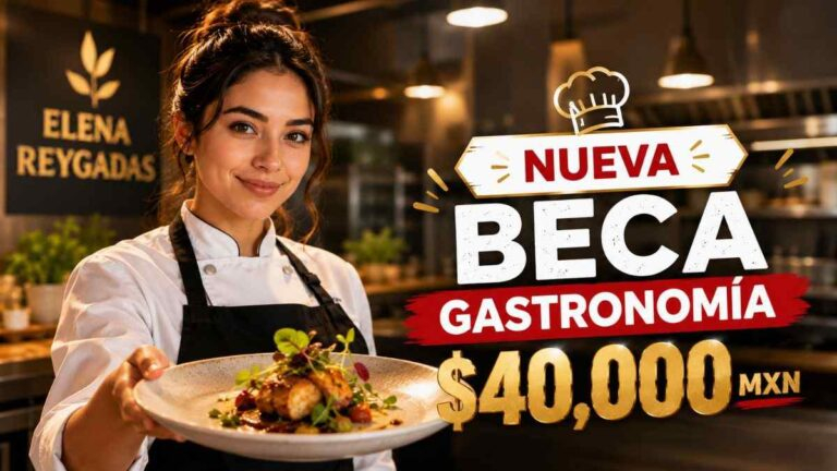 Beca Gastronomía Elena Reygadas 2026 con $40,000 MXN