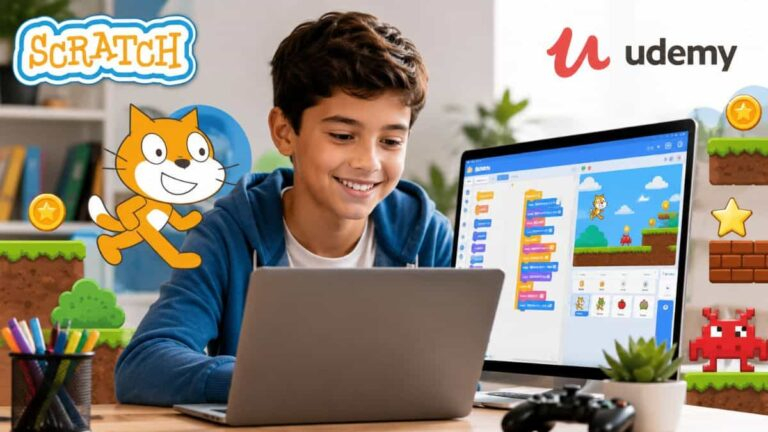 Da tus primeros pasos creando videojuegos con Scratch en Udemy