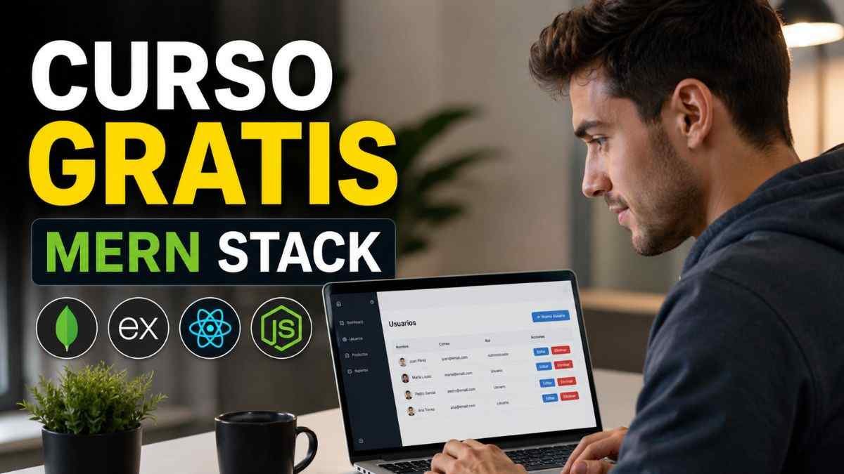 Curso MERN Stack gratis para crear aplicaciones CRUD