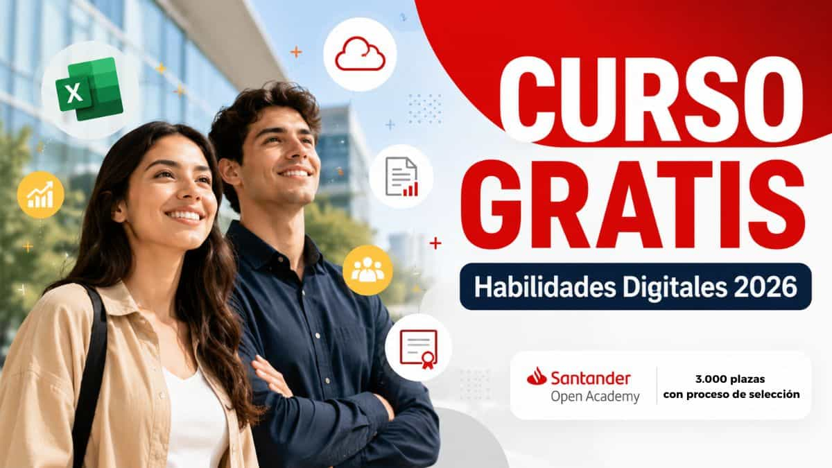 Curso gratis de habilidades digitales Santander Open Academy 2026