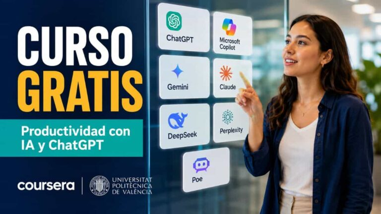 Curso gratis de productividad con inteligencia artificial y ChatGPT