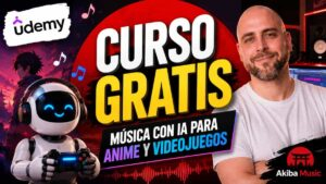 Curso gratis de música con IA para anime y videojuegos