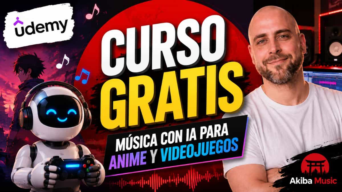 Curso gratis de música con IA para anime y videojuegos