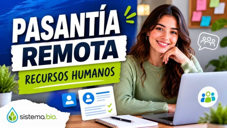 Pasantía remota en Recursos Humanos para estudiantes