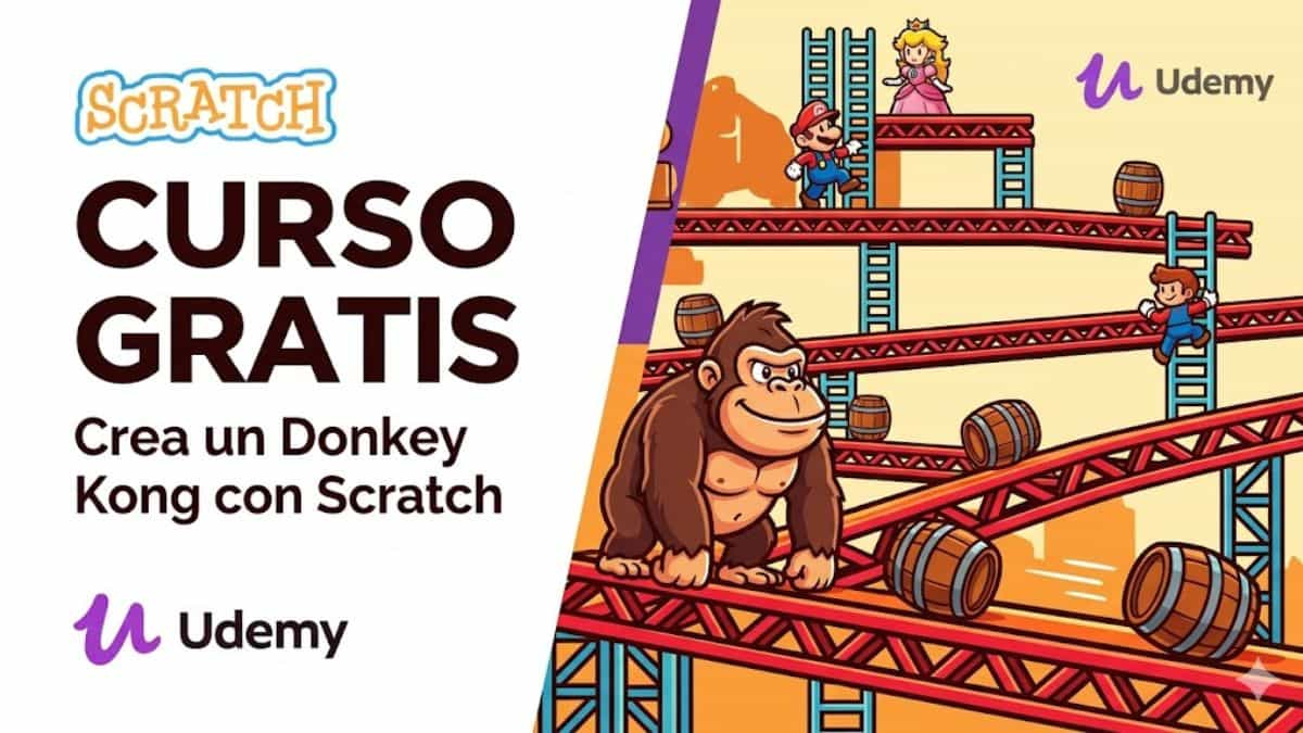 Curso gratis de Scratch: crea un Donkey Kong paso a paso
