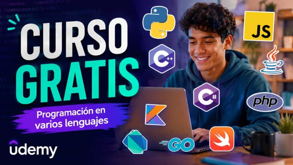 Curso gratis de programación en varios lenguajes