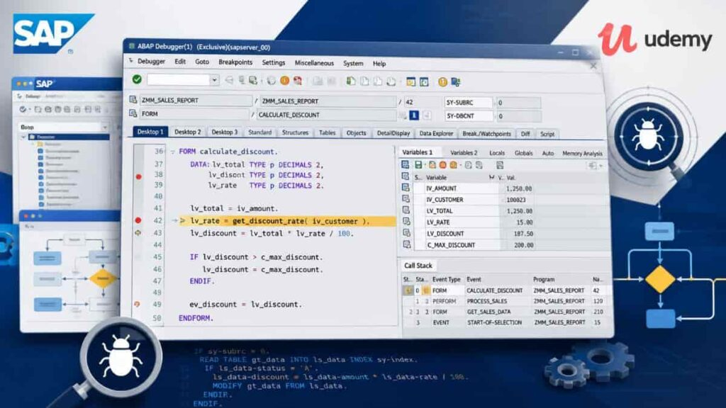 Curso gratuito de Udemy para aprender debugging SAP ABAP