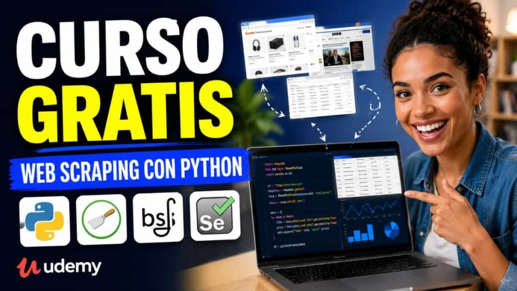 Curso gratis de Web Scraping con Python y Scrapy