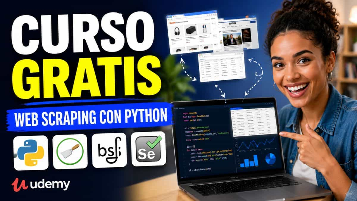 Curso gratis de Web Scraping con Python y Scrapy