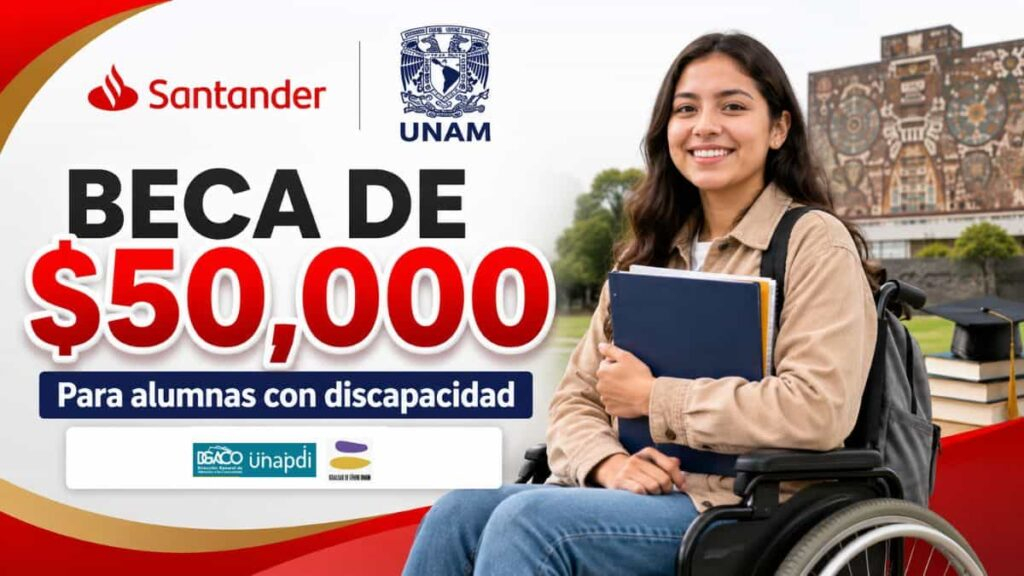 Beca Santander UNAM 2026: Solicita $50,000 antes del cierre