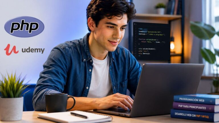 Curso gratuito de PHP para empezar a programar en Udemy
