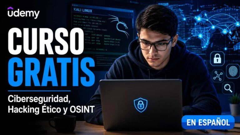 Curso gratis de ciberseguridad: Aprende hacking ético y OSINT