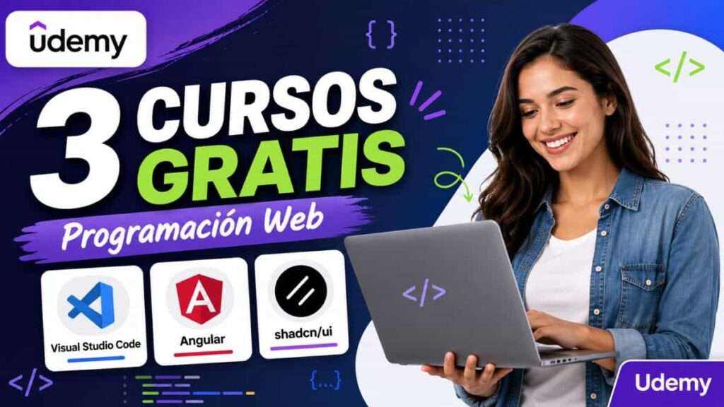 Cursos gratis de Udemy para aprender desarrollo web