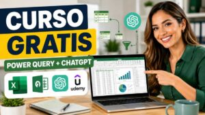 Curso gratis de Power Query y ChatGPT en Udemy para mejorar el análisis de datos