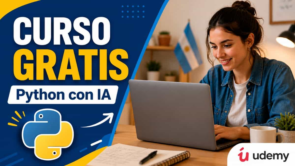 Curso gratis de Python con IA | Aprende desde cero en Udemy