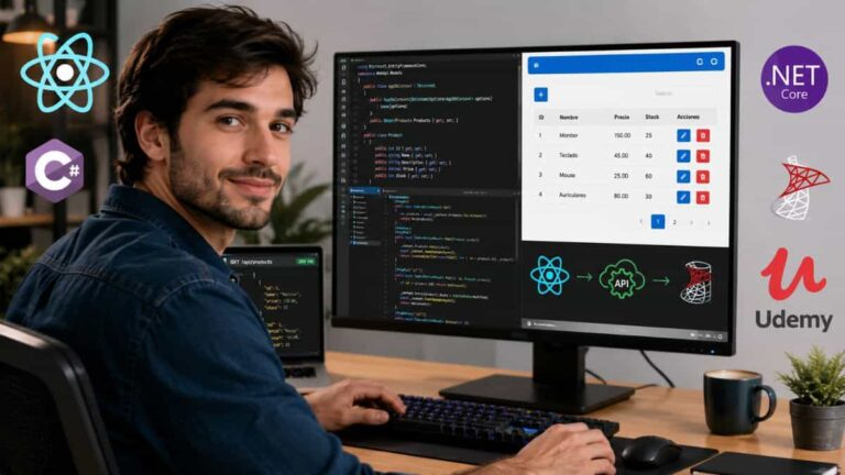 Crea un CRUD Full-Stack con un curso gratuito de Udemy