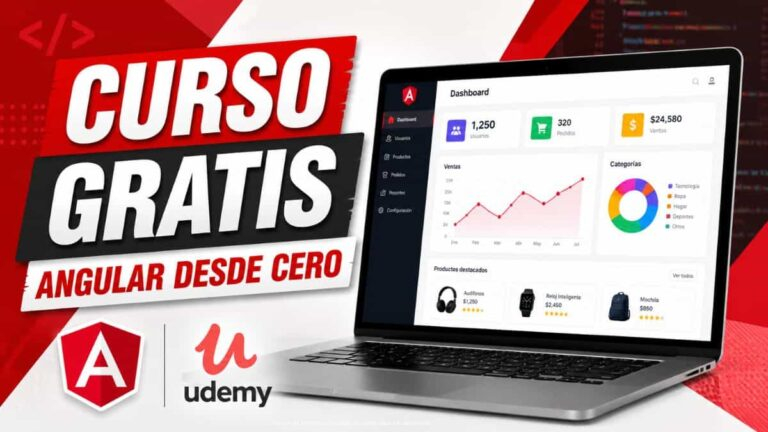 Curso gratis de Angular en Udemy | Aprende Angular 2+