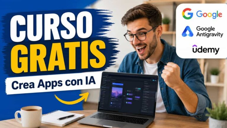 Google Antigravity con IA en un curso gratuito de Udemy