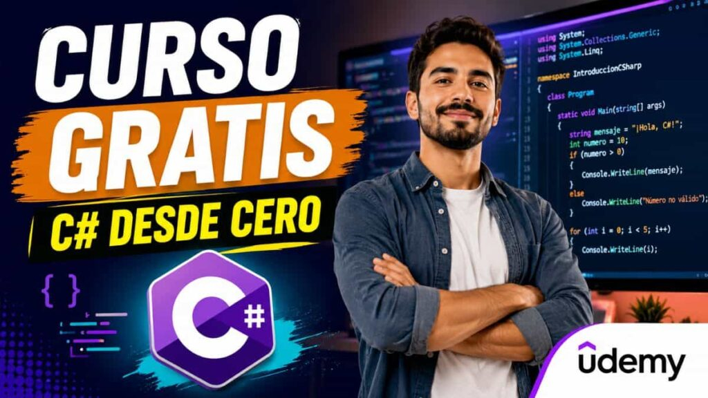 Curso gratis de C# en español | Aprende desde cero con Udemy