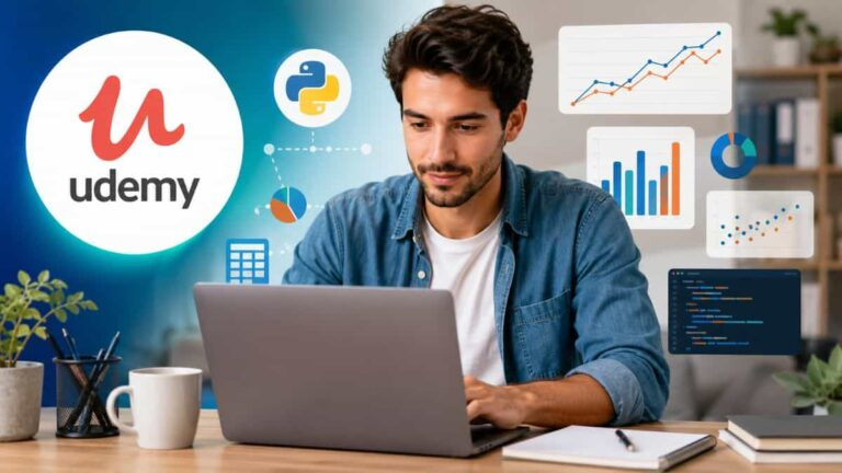Python para análisis de datos con curso gratis en Udemy