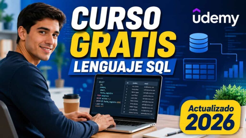 Curso GRATIS de SQL en Udemy : contenido, requisitos y más