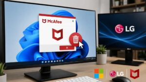 Microsoft obliga a LG a retirar pop-up de McAfee