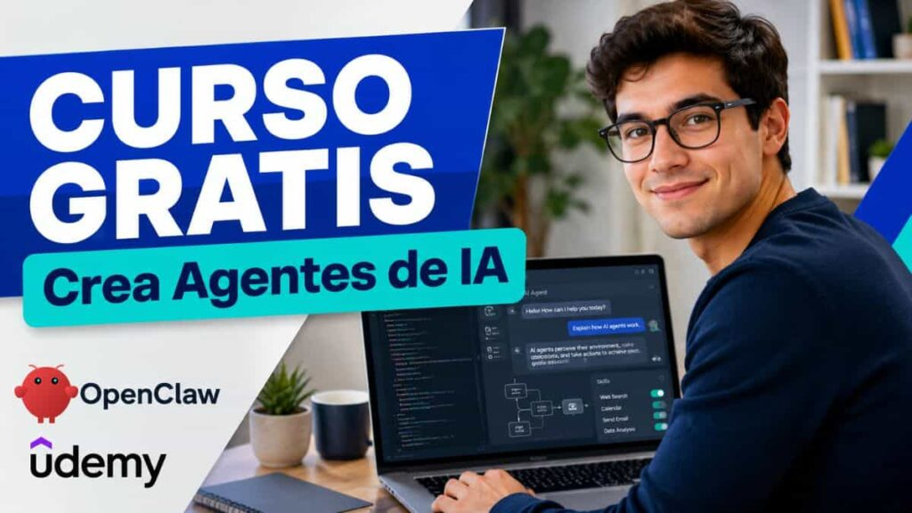 OpenClaw IA con un curso gratuito de Udemy paso a paso