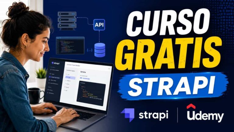 Curso gratuito de Strapi en Udemy para crear APIs REST