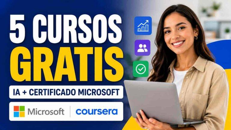 5 cursos gratis de inteligencia artificial de Microsoft con certificado