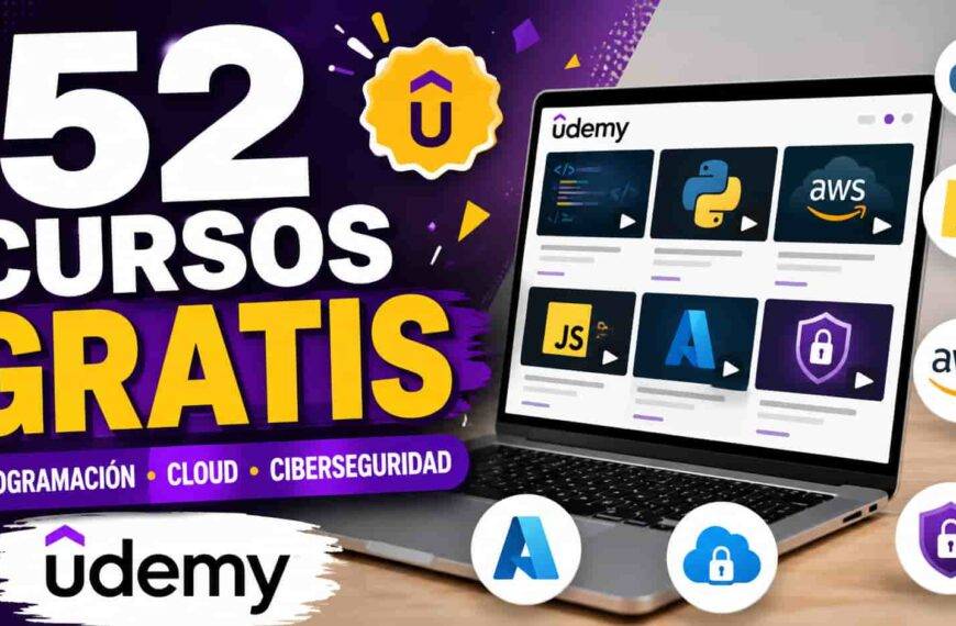 52 cursos de Udemy están gratis: este autor los puso al 100% de descuento