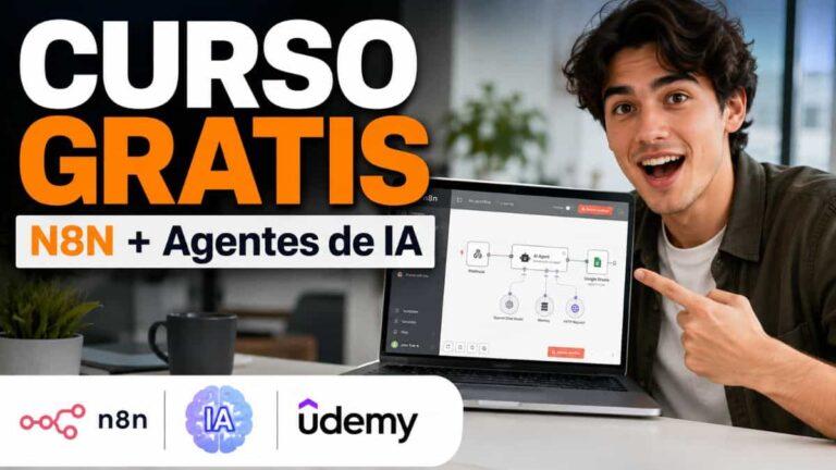 Curso gratuito de N8N y agentes de IA en Udemy