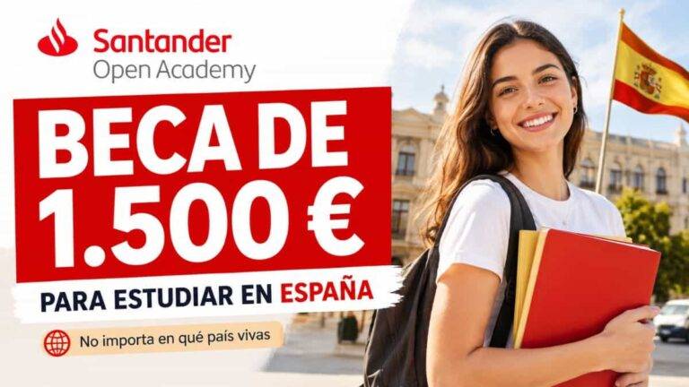 Beca Santander Movilidad Internacional 2026: 1.500 euros