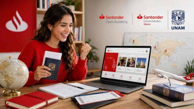 Beca Santander UNAM 2027: Hasta $140,000 para estudiar fuera