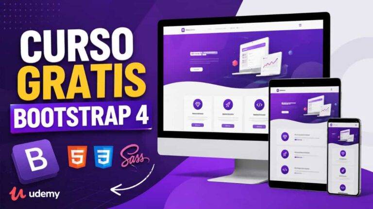 Udemy ofrece gratis un curso práctico de Bootstrap 4