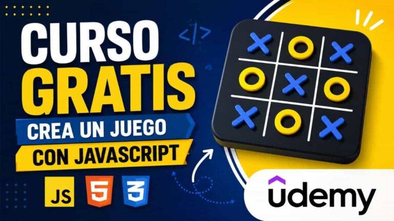 Crea un juego con este curso gratis de JavaScript en Udemy