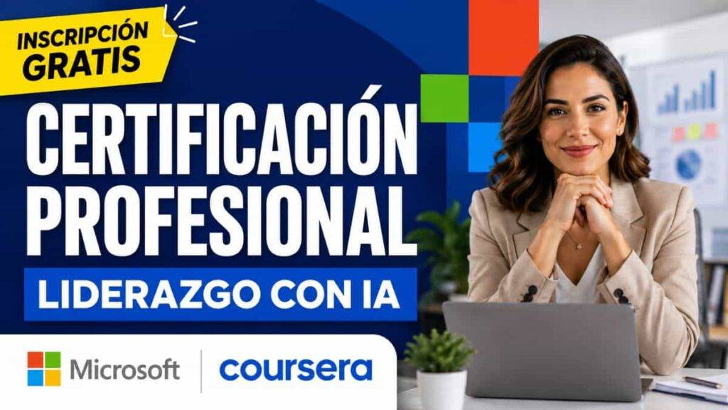 Certificación de Microsoft gratis sobre liderazgo con IA