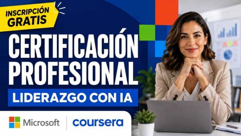 Certificación de Microsoft gratis sobre liderazgo con IA
