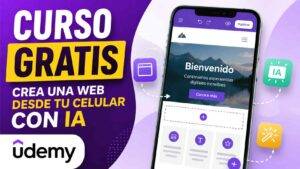 Curso gratis para crear una página web desde el celular con IA