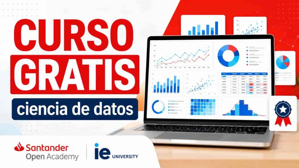 Curso gratis de Ciencia de Datos de Santander con certificado