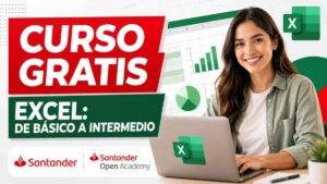 Santander ofrece curso gratis de Excel de básico a intermedio