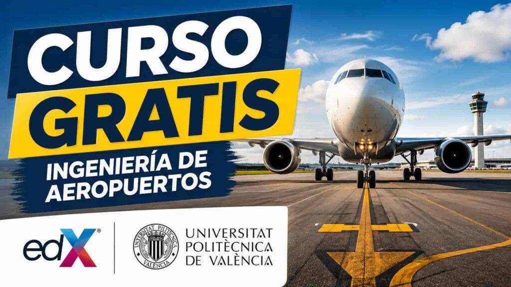 Curso gratis de ingeniería de aeropuertos de la UPV