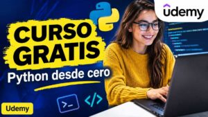 Curso de Python gratis en Udemy para aprender desde cero
