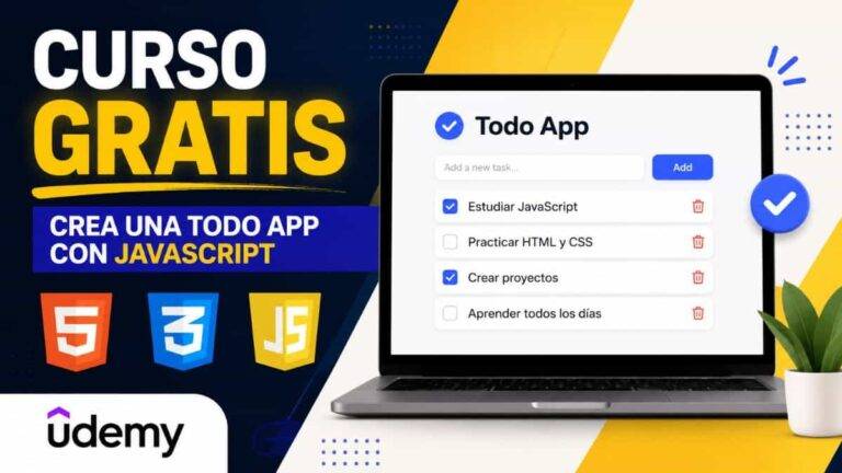 Crea una Todo App con el curso gratis de Udemy