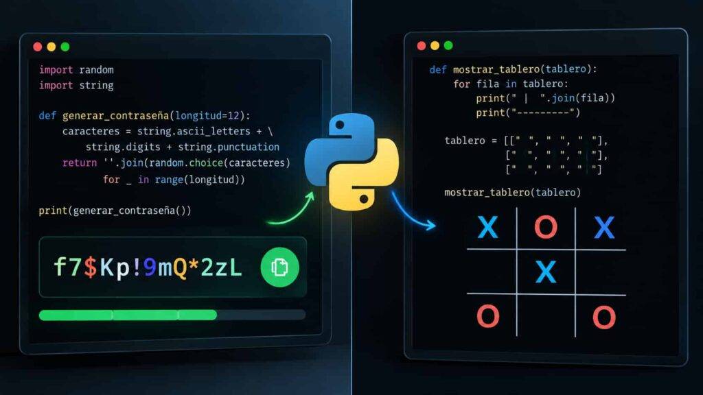 22 proyectos gratis para aprender Python con código y vídeos