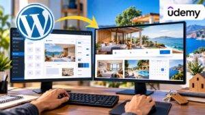Curso gratis de WordPress para crear sitios de reservas en Udemy