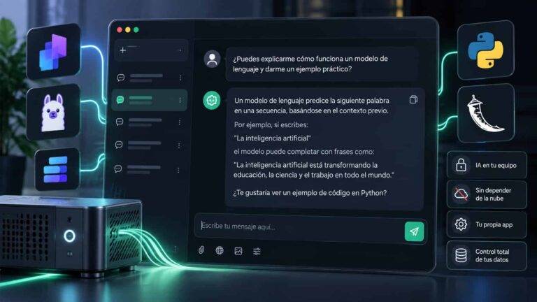 Este curso gratuito de Udemy enseña a crear una app tipo ChatGPT con IA local