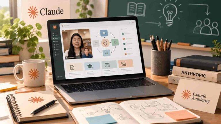 Claude Academy tiene un curso gratis de 1.5 horas para aprender a usar IA como profesor