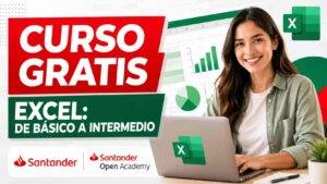Santander ofrece curso gratis de Excel de básico a intermedio