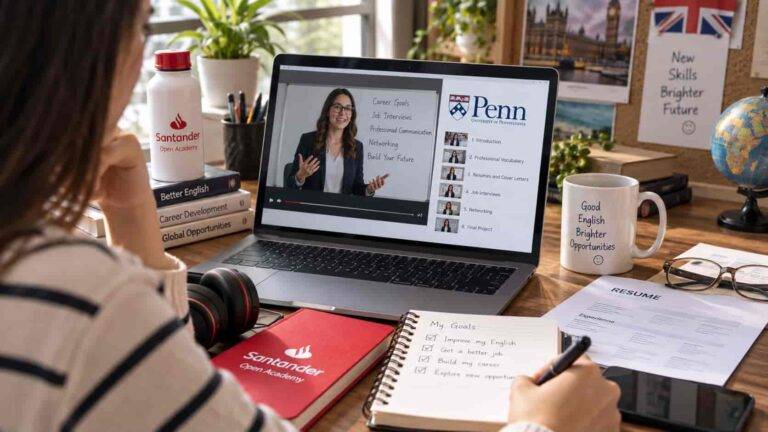 Este curso gratis de Santander convierte el inglés en una herramienta para encontrar trabajo